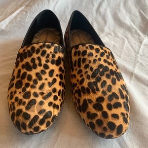 Birdies suede animal print slides